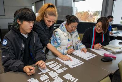students in a classroom environment