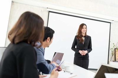 Teacher and students in classroom