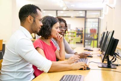 Classroom with students